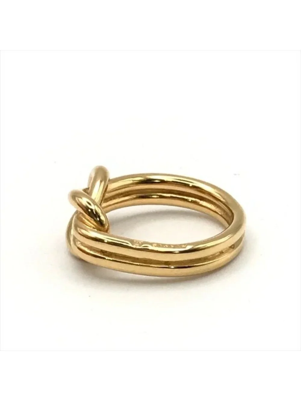 Hermes Atame Scarf Ring Gold Metal Closure - Picture 4 of 9